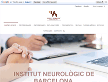 Tablet Screenshot of neurologicbarcelona.com